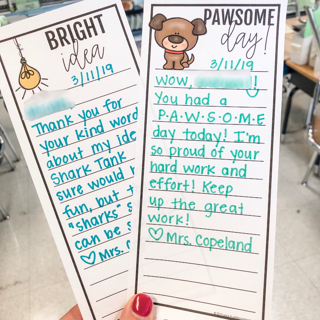 Happy notes for students are such an easy and effective way to encourage and motivate students, all while letting families know how awesome their kids are!