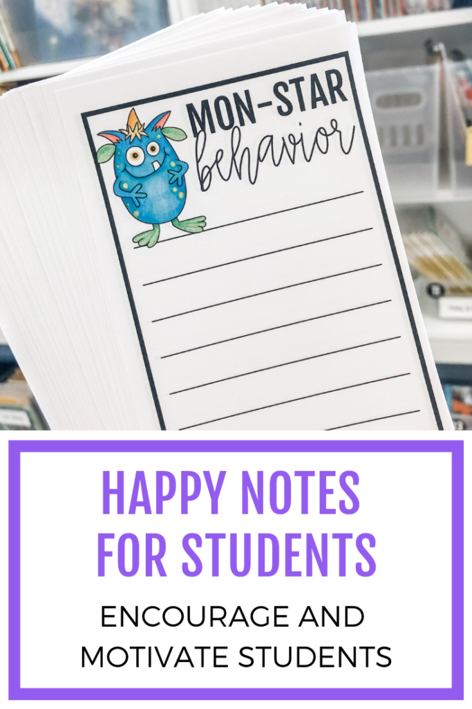 Happy notes for students are such an easy and effective way to encourage and motivate students, all while letting families know how awesome their kids are!