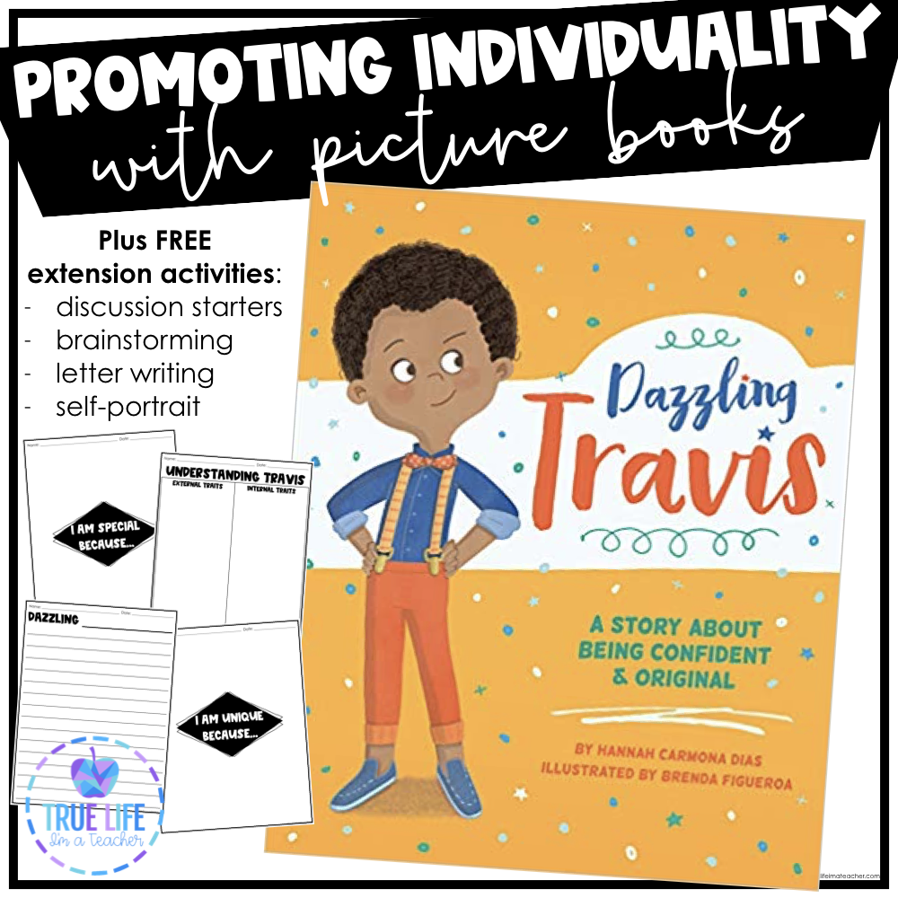Promoting individuality in the classroom with free activities. Picture books are the perfect way to help students understand and celebrate individuality. 