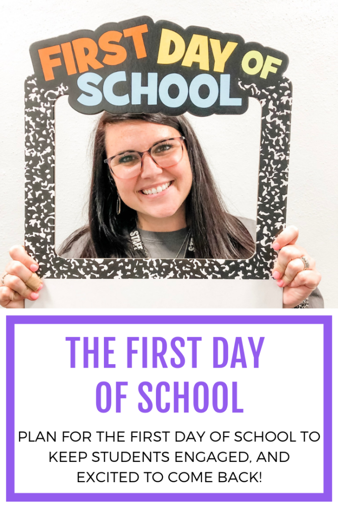 The first day of school for pretty much any grade is a whirlwind. Plan for the first day of school to keep students engaged, and excited to come back!