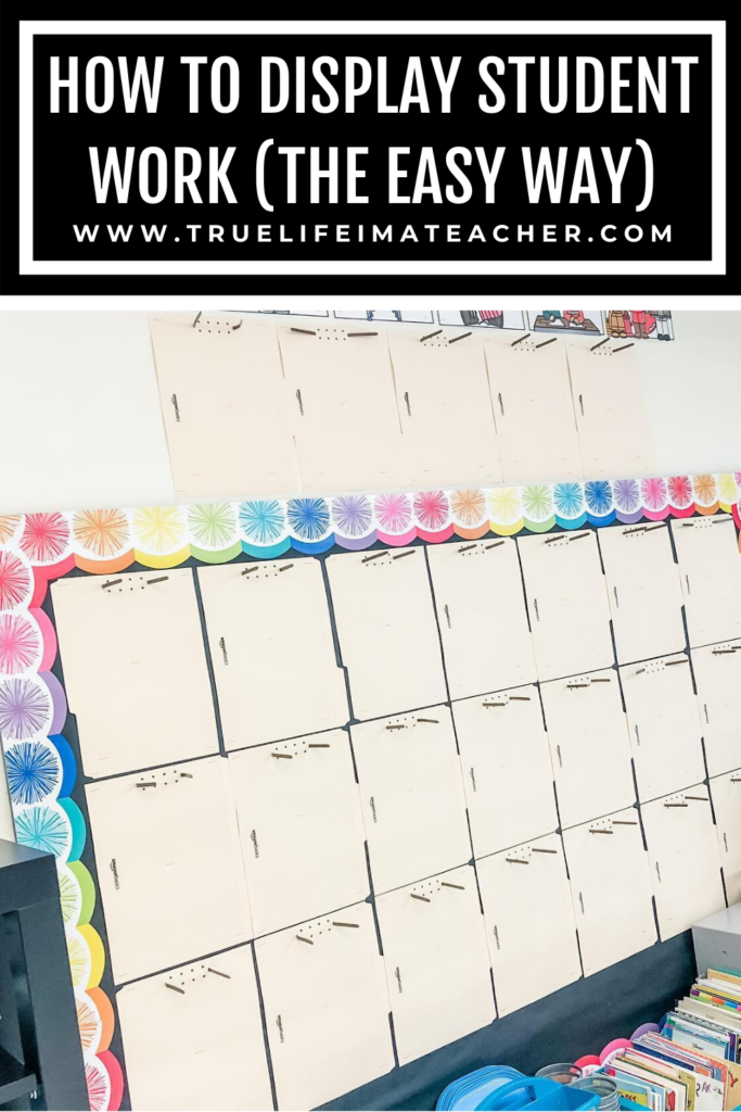 Learn how to easily display and change out student work.